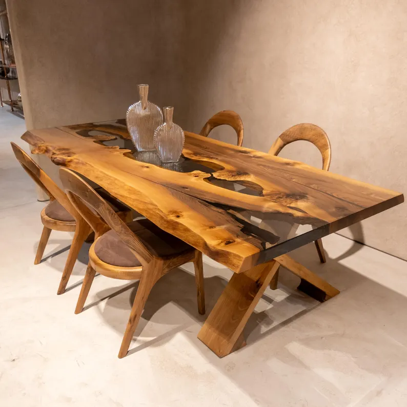 Blue River Dining Table with 6 Chairs